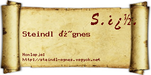 Steindl Ágnes névjegykártya